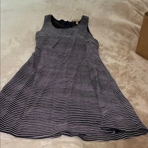 Banana Republic Navy and White Casual Dress